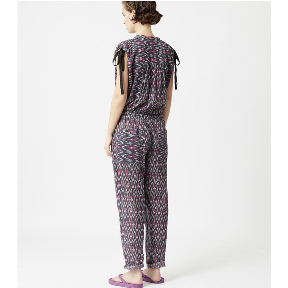 Isabel Marant Purple and Pink Patterned Jumpsuit - Picture 5 of 13